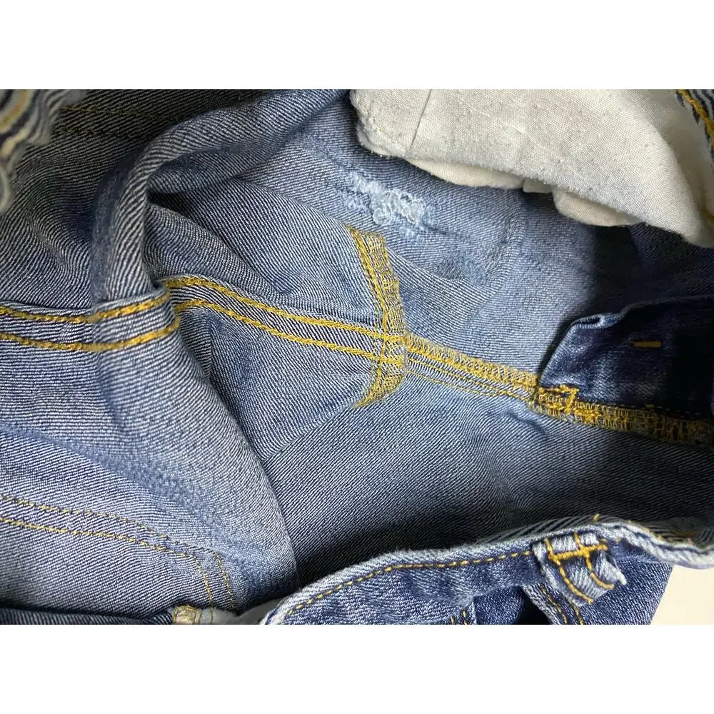 Old Navy Girls Shorts Size 10 Blue Denim Tomboy Dark‎ Wash Adjustable Waist